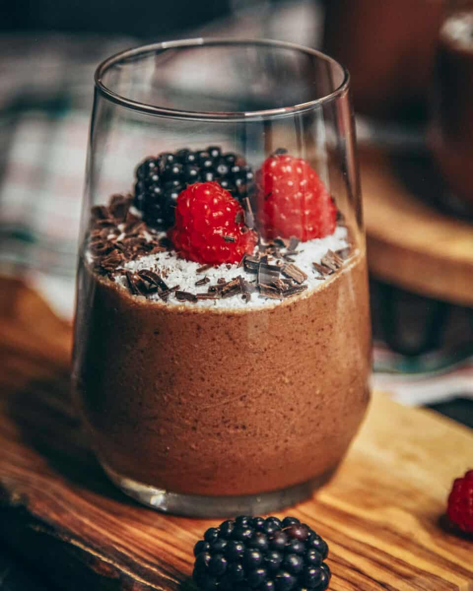 vegane Mousse au Chocolat aus 3 Zutaten