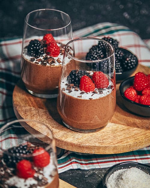 vegane Mousse au Chocolat aus nur 3 Zutaten