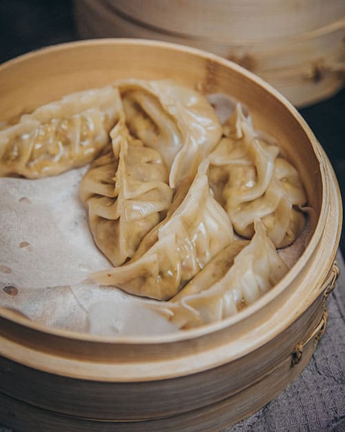 vegane Dumplings Gyoza Jiaozi Mandu