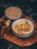 veganer Hummus, schnell und einfach zubereitet aus Kichererbsen