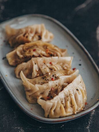 vegane Dumplings Gyoza Jiaozi Mandu