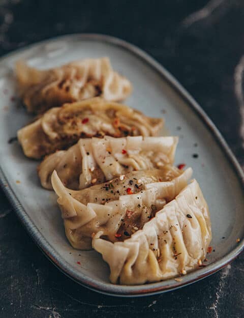 vegane Dumplings Gyoza Jiaozi Mandu