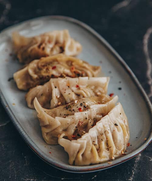 vegane Dumplings Gyoza Jiaozi Mandu